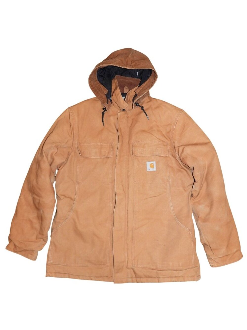 Carhartt C003 BRN Traditional Arctic Quilt Lined Duck Shop Work Jacket Large